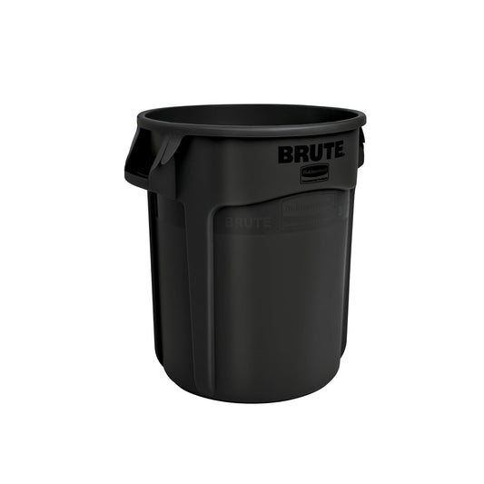 Rubbermaid Commercial Products BRUTE® – Contenedor para Recolección de Residuos con Manijas Ergonómicas, Bote que no se Decolora, Deforma ni Agrieta, Capacidad de 37 L, Negro 1926827