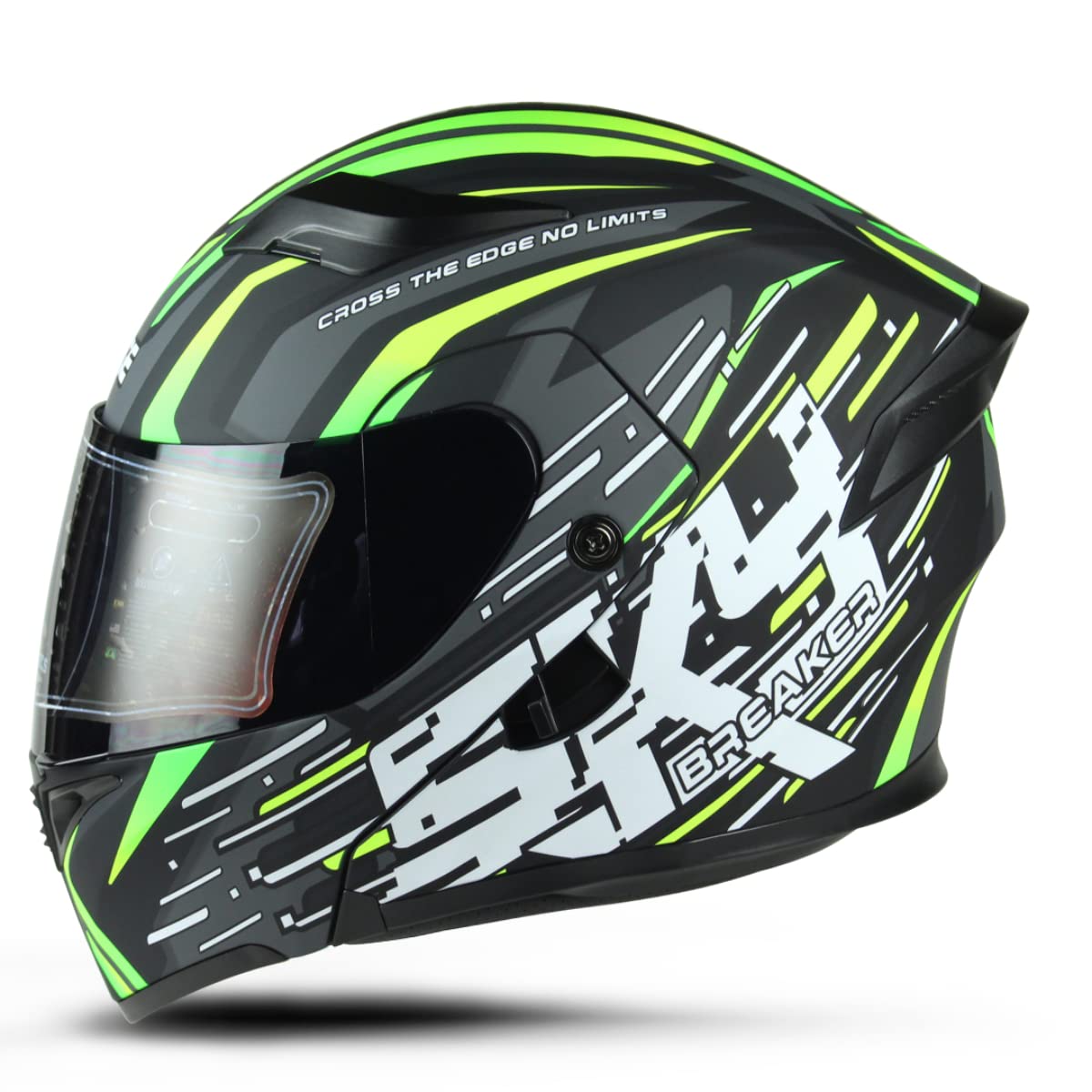Casco Motocicleta Completo ABATIBLE Marca Edge - Boss - Cerrado Visor ANTIVAHO Certificado Dot Moto Moto Casco Cascos…