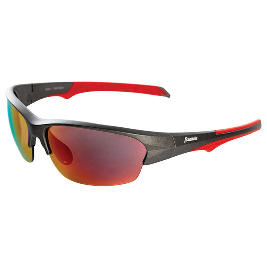 Franklin Sports - anteojos de sol de pickleball - Todos los deportes UV para tenis, pickleball, ciclismo, remo + más, tonos atléticos con diadema + bolsa de transporte, rojo