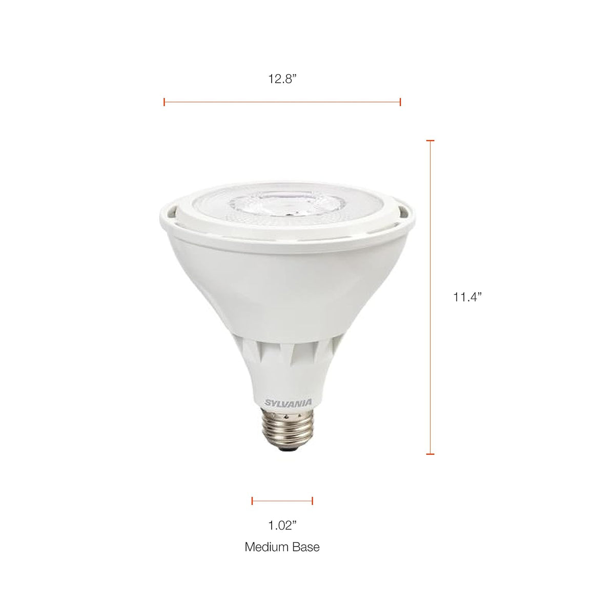 LEDVANCE Sylvania Night Chaser - foco LED PAR38, 250 W = 23 W, 22 años, regulable, superbrillante 2650 lúmenes, clasificación húmeda, 3000 K, blanco, paquete de 2 (41359)