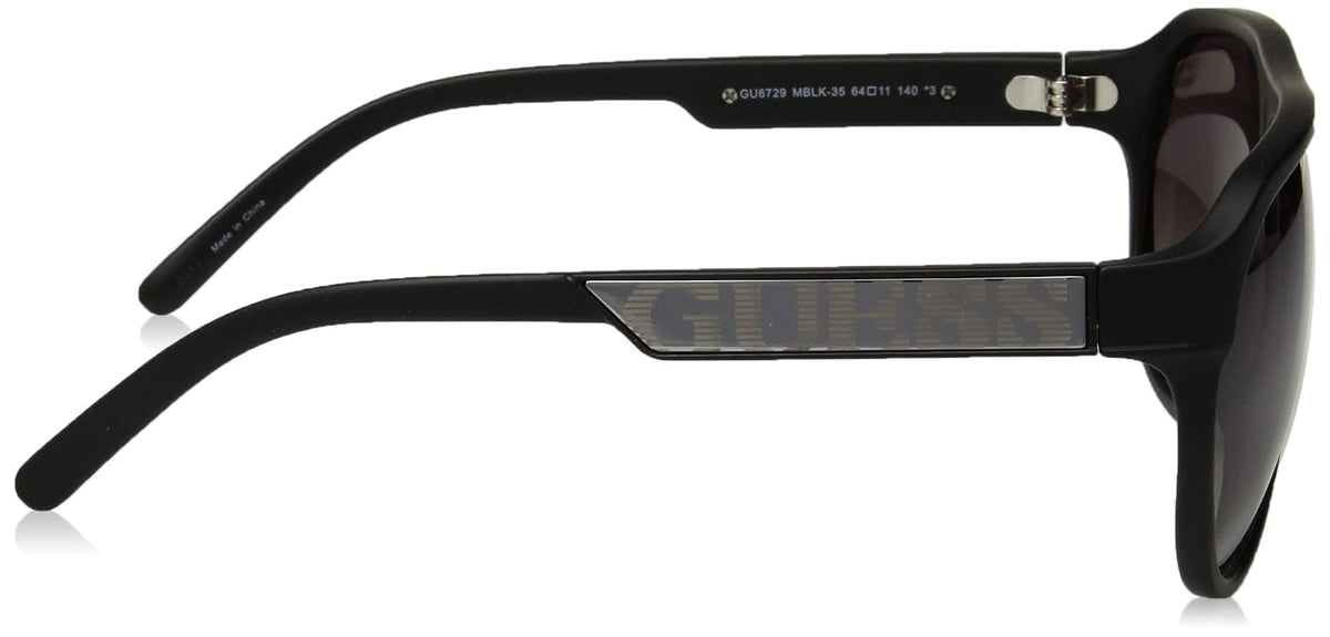 GUESS Men's Acetate Round Aviator Sunglasses