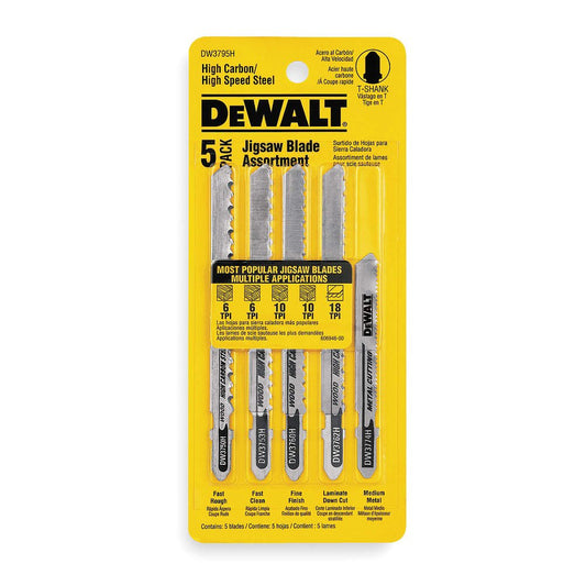 DeWalt DW3795H - Juego de cuchillas para sierra de calar, 5 piezas