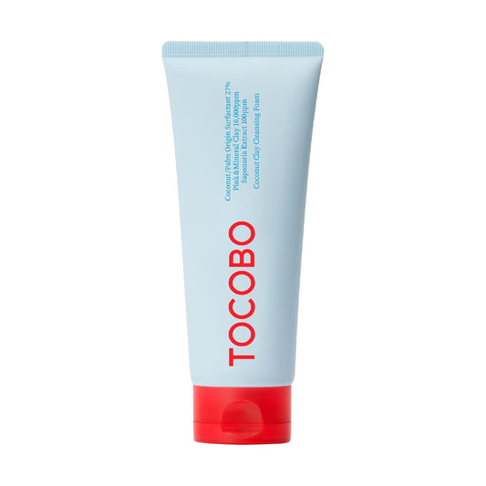 TOCOBO Coconut Clay Cleansing Foam 150 ml – Espuma Limpiadora Facial con Arcilla y Coco – Limpieza Profunda y Equilibrio de Sebo – Apta para Piel Mixta a Grasa