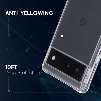 Case-Mate - Serie Tough - Funda para Google Pixel 6 - Delgada - Protección contra caídas de 10 pies - Transparente