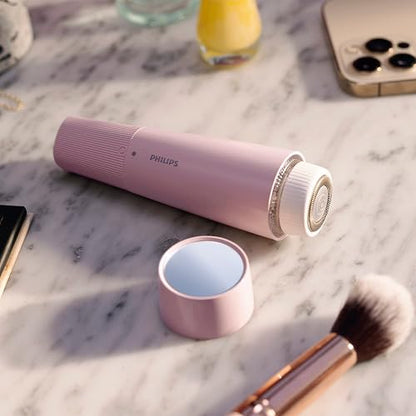 Philips Depiladora Facial Portátil Serie 5000 Para Mujer | Elimina el vello facial con precisión | Luz LED integrada | Cabezal hipoalergénico | Compacta e inalámbrica | BRR454/00