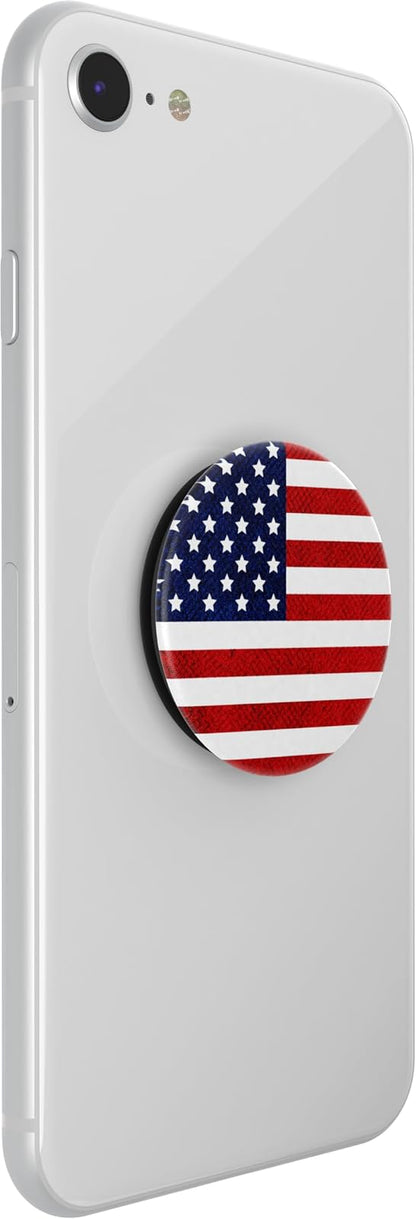 PopSockets - Empuñadura para teléfono con Soporte expandible, Agarre calcomanía, Bandera Estadounidense clásico