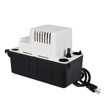 Little Giant VCMA-15UL Bomba automática de extracción de condensado de 115 voltios, 65 GPH, 1/50 HP para sistemas HVAC/refrigeración/deshumidificadores (sin interruptor de seguridad), cable de 6 pies