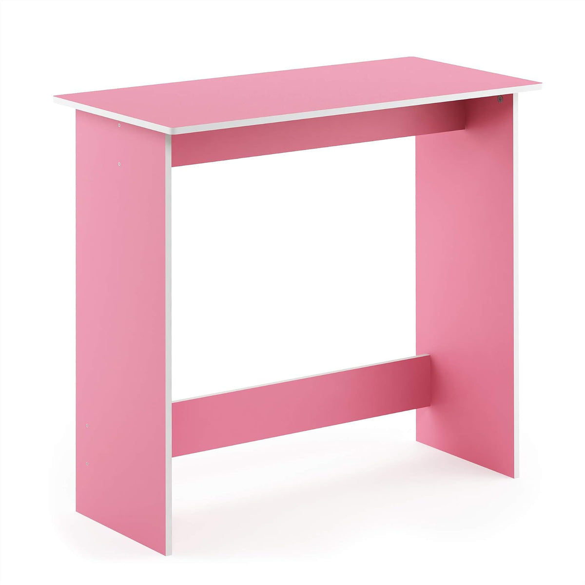 Furinno Mesa de Estudio Simplista, Rosa, 39.4 cm x 80 cm x 75.4 cm