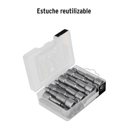 Truper Expert PUDE-9027-15, Estuche con 15 dados magnéticos de 3/8" largo 2-1/2"