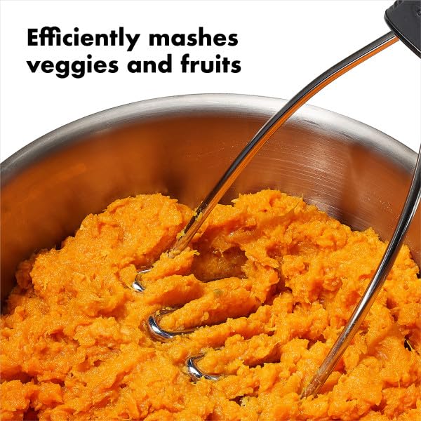 OXO NEW OXO Good Grips - Triturador de patatas de acero inoxidable