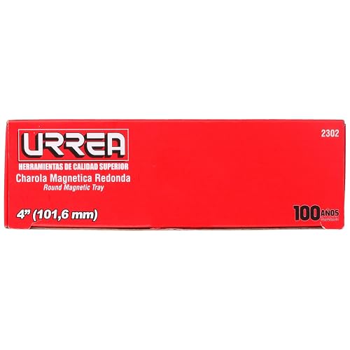 Urrea 2302 Charola Magnética Redonda 15 cm | Magnética, Recubrimiento de Pintura Electrostática