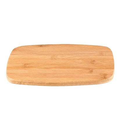 Vasconia | Tabla para Picar Esencial de Bambú Grande 27 x 35 cm | Tabla de cortar, Base para ollas calientes, Bambú natural, Protege filo de cuchillos, Resistente y duradera, Fácil limpieza