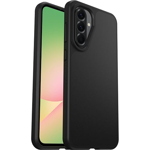 OtterBox - Funda para Samsung Galaxy A56 5G React Series, Color Negro, Ultrafina, amigable con el Bolsillo, Bordes elevados Que protegen la cámara y la visualización, Compatible con Carga inalámbrica