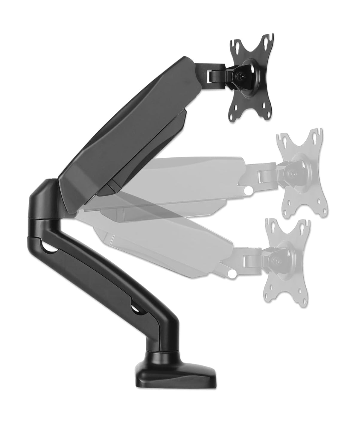 Manhattan 462495: Soporte para Monitor de 17" a 32" de hasta 9 kg con Brazo articulado y pistón de Gas