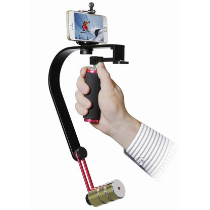 Polaroid Steady Video Action Stabilizer System For GoPro, Smartphones, Small SLRs, Cameras & Camcorders - Includes Tripod, GoPro, Smartphone Mounts