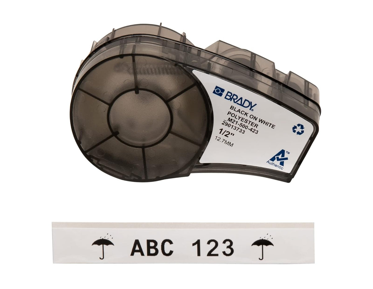 Brady Cinta de Etiquetas de Poliéster B-423 para BMP21/PAL/LABPAL - M21-500-423 - 1.3 cm
