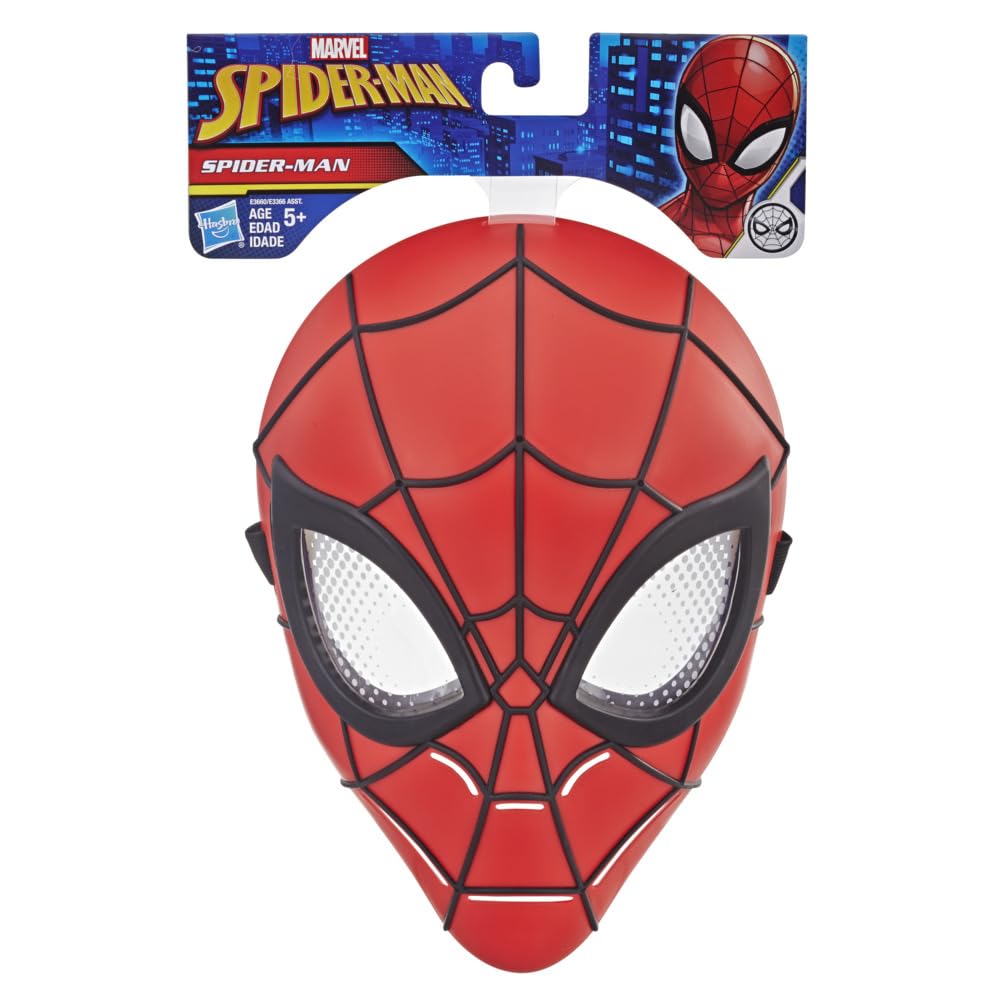 Marvel Spider-Man Máscara Básica de Superhéroe de Juguete para Niños y Niñas a partir de 5 Años
