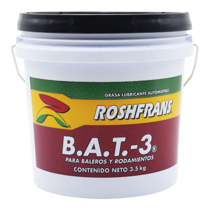 Roshfrans Grasa BAT3 Lubricante Industrial 3.5 kg para Baleros Altas Temperaturas