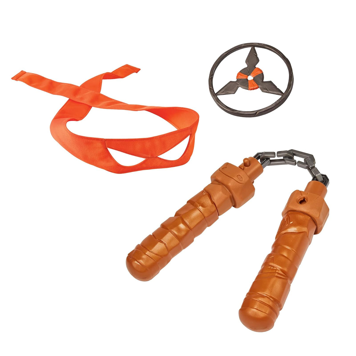 Tortugas Ninja TMNT - Set roleplay Miguel Ángel Caos Mutante para niño - Bandana, chacos transformables y accesorios de disfraz para juego de acción
