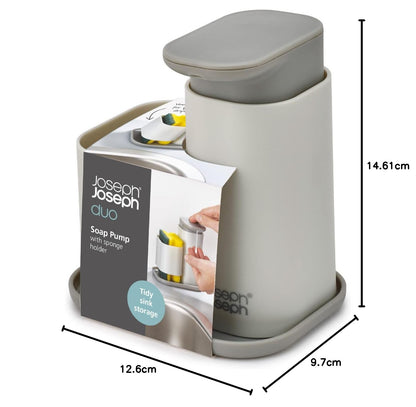 Joseph Joseph Dispensador de Platos y jabón dispensador de loción y jabón, Gris, Talla única