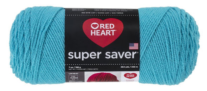 Red Heart Estambre Acrílico Peso Medio Categoría 4 - Turquesa - Sólido