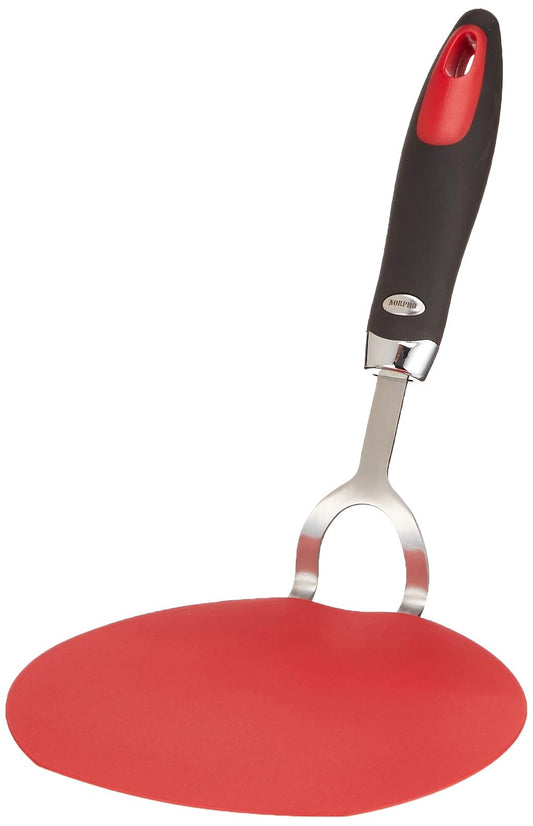 Norpro 1417R Grip-EZ - Espátula flexible para panqueques rojo, 33,5 cm x 16 cm x 13 cm