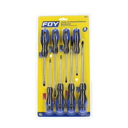 Foy DBP8 Juego de destornilladores con mango combinados, 8 piezas