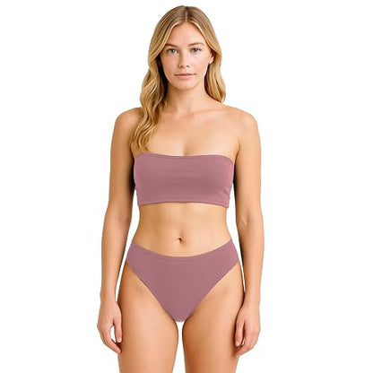 BODYcontrol Calzones de Mujer Algodón Corte Bikini Pack, Bikinis Básicos Cómodos, Ropa Interior Mujer Lencería Dama Bragas Pantaletas Panties Stretch Suaves Ideal Set Diario 2986