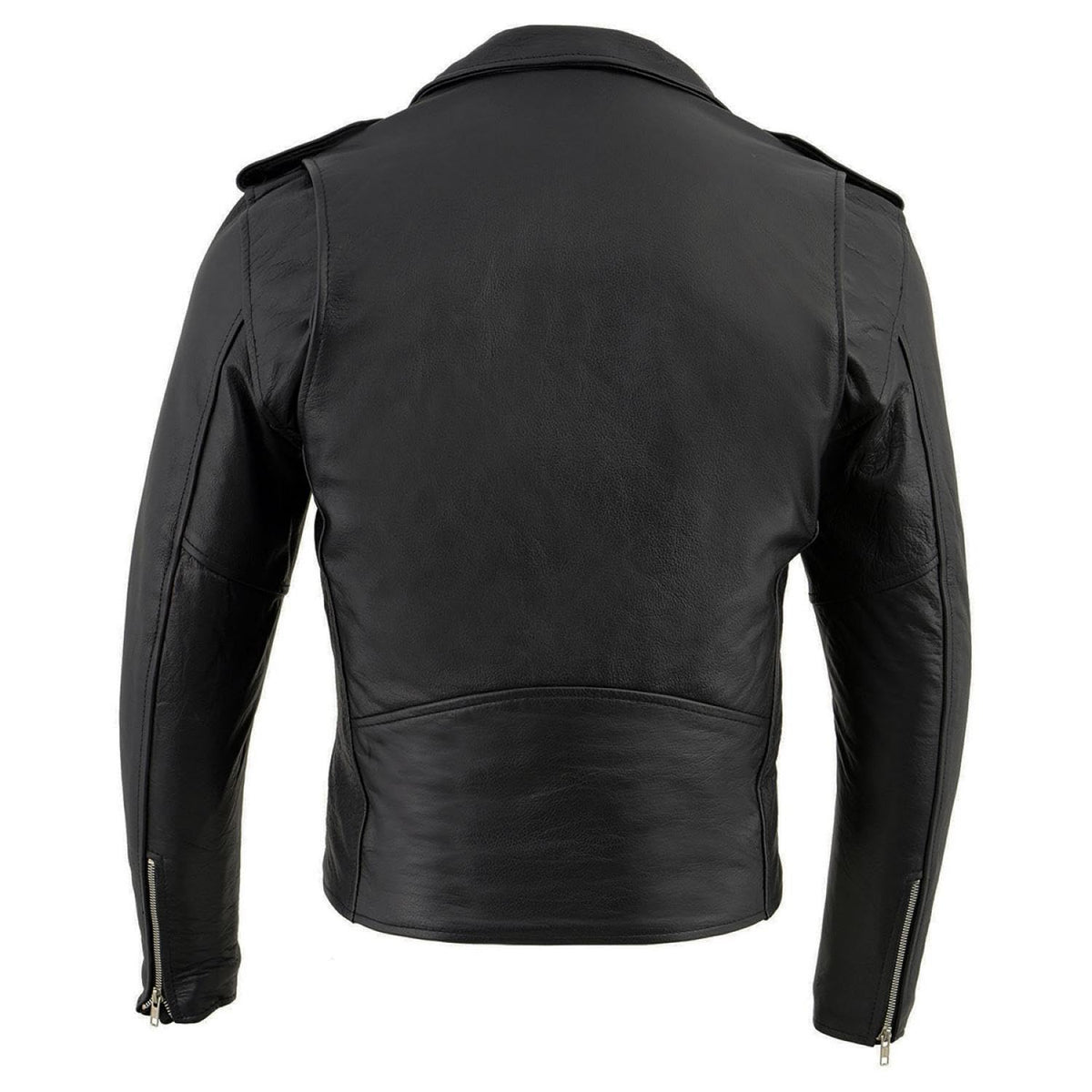 Milwaukee Leather Chamarra de Moto para Hombre, Negro, XL