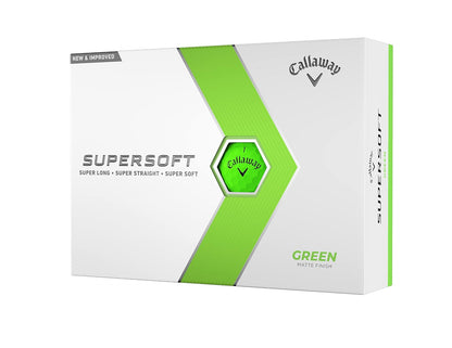 Callaway Golf Supersoft Pelotas de Golf Paquete de 12 - Verde