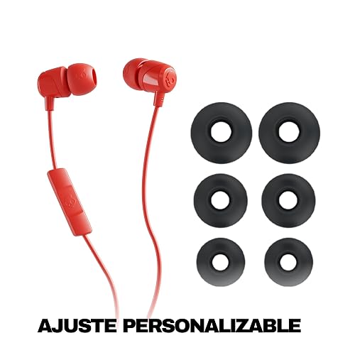 Skullcandy Jib USB-C Wired Earbuds with Noise Isolating Fit - Plasma | Wired Connection, In-Ear Fit, In-Line Microphone Call and Track Control for iPhone Android, Custom Fit with Ear Gel Sizes