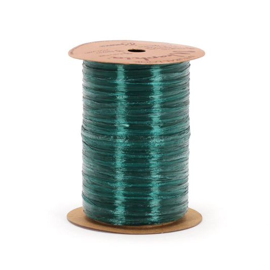 Berwick Offray Hunter - Cinta de Rafia perlada Verde, 1/4 Pulgadas de Ancho, 100 Yardas