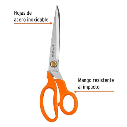 Truper TICO-9, Tijera para costura 9-1/2", acero inoxidable