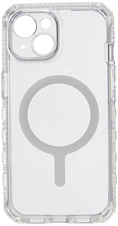 ItSkins Supreme R Clear Funda con MagSafe Compatible con iPhone 15, Protección Caídas 4.5m, Bordes Elevados, Defensa Antimicrobiana - Transparente