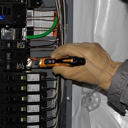 Klein Tools - Kit de prueba eléctrica con probador de voltaje sin contacto de doble rango con linterna y probador electrónico CA/CD NCVT3PKIT