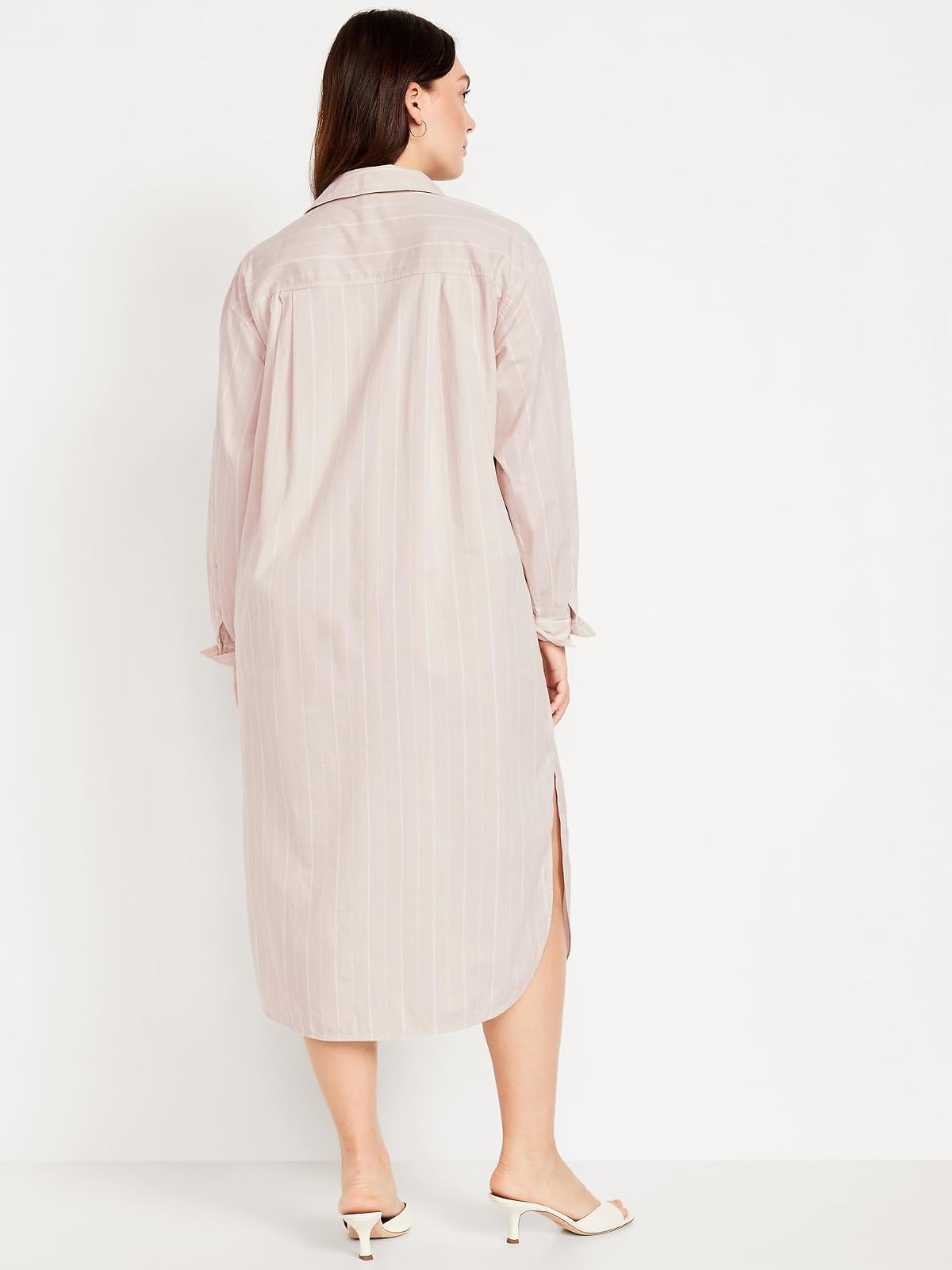 Old Navy LS Shirt Dress Midi Vestido Mujer
