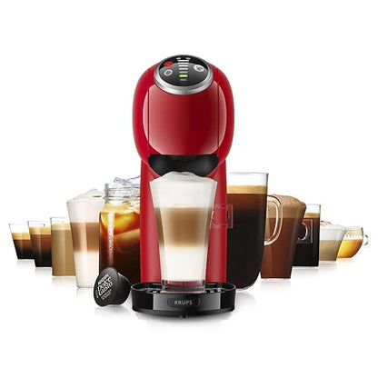 Krups Cafetera Dolce Gusto Genio S Plus Roja KP3405MX | Máquina de cápsulas, más de 30 bebidas, rápida y compacta, función Espresso Boost