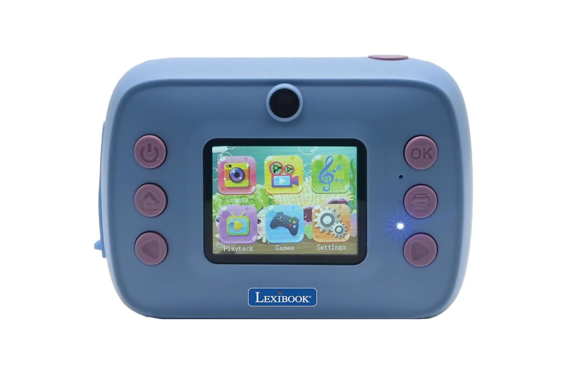 Lexibook, Disney Stitch, StarCAM Print, Pack de cámara con Impresora instantánea, función de Foto y vídeo, Tarjeta SD de 32 GB y Kit de personalización de Fotos Incluido, DJ150D