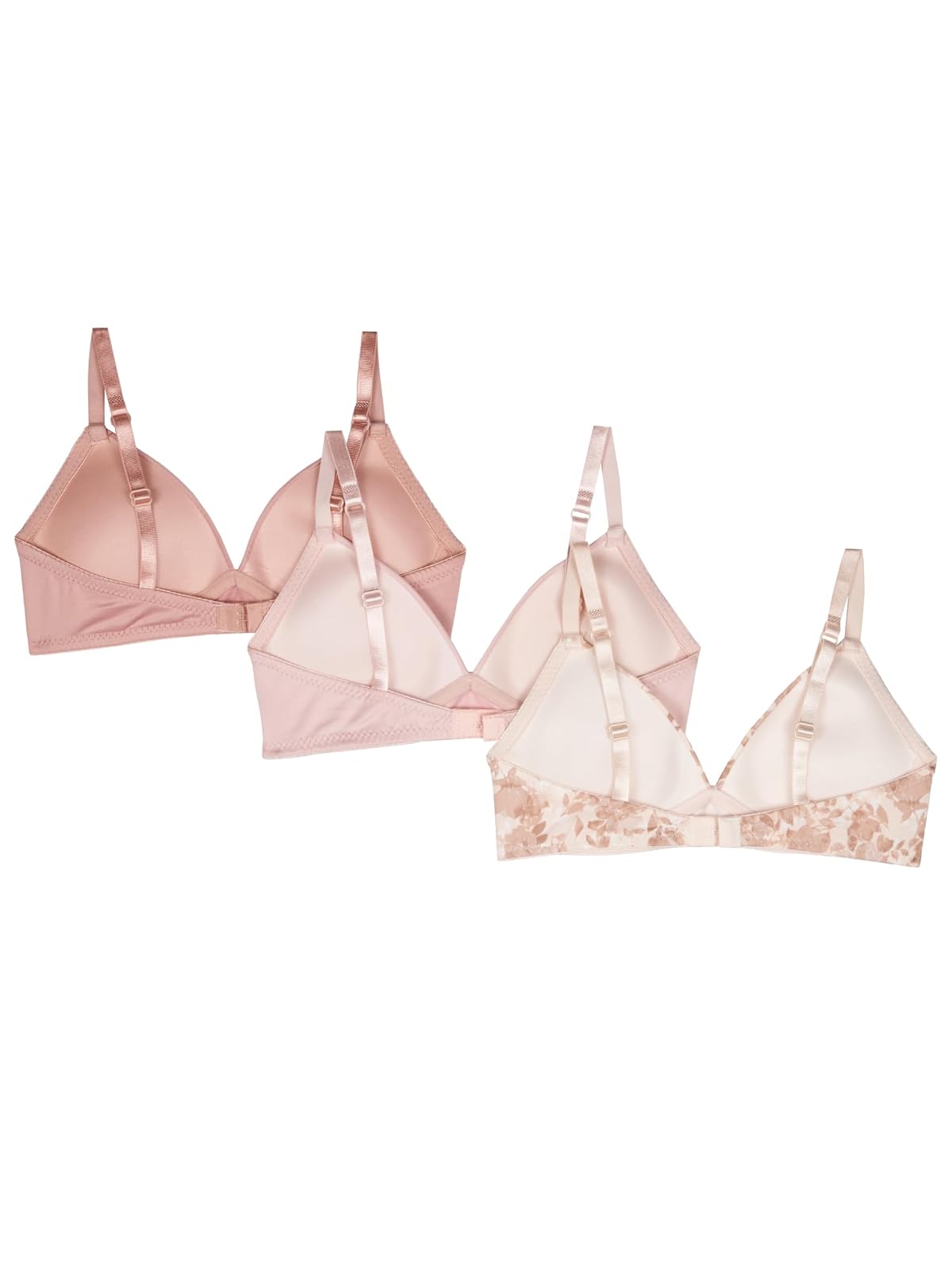 TAHARI 3-Pack Molded Wireless Bras Sujetador Moldeado Niñas