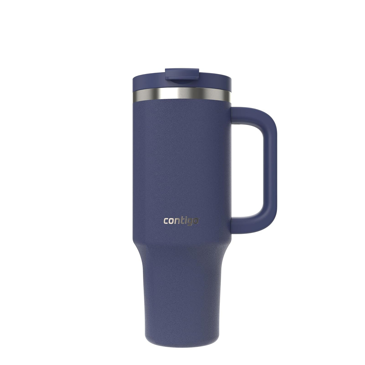 Contigo Streeterville - Vaso de acero inoxidable, 1.1 Litros, con popote, a prueba de fugas, frío durante 29 horas, color Índigo, 2204453