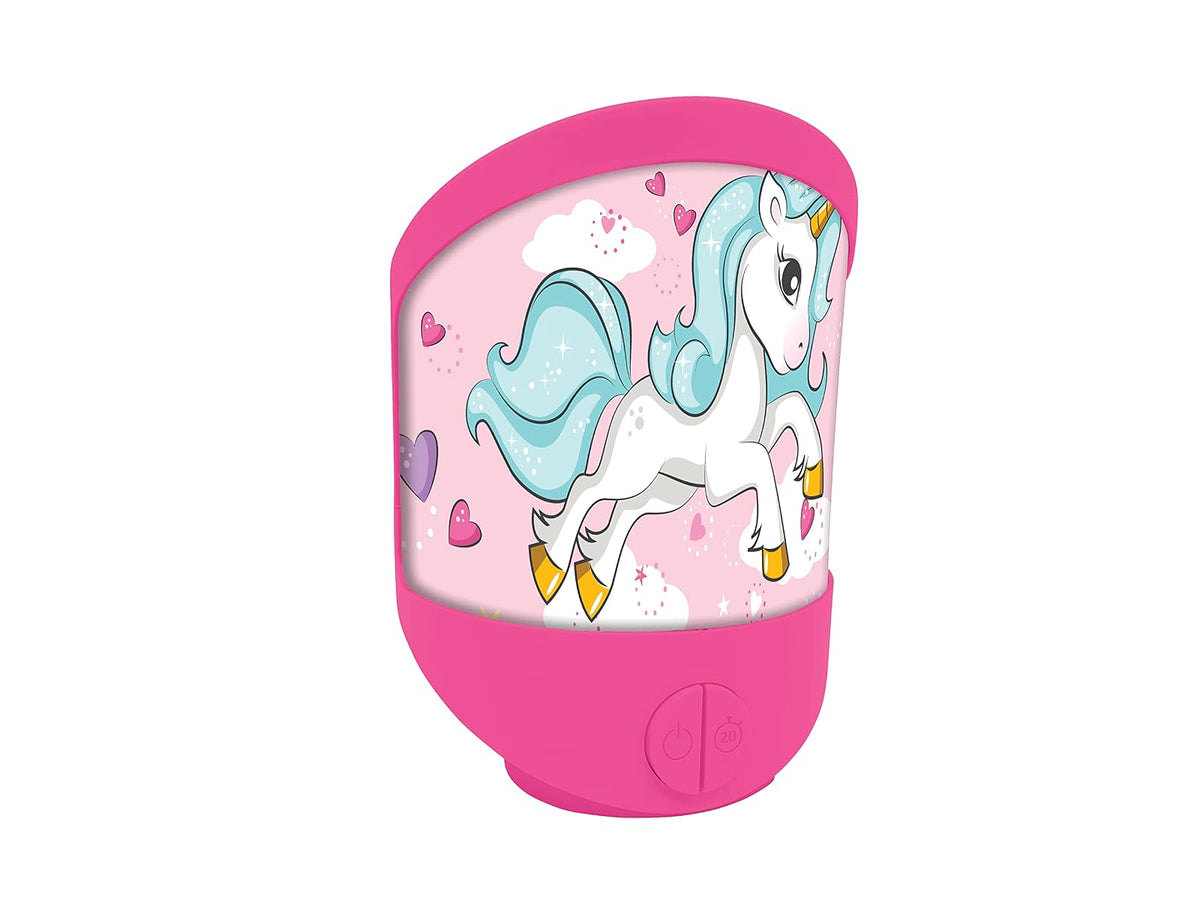Lexibook Luz nocturna de unicornio para la habitación de los niños, luz suave, funciona con pilas, NLJ20UNI