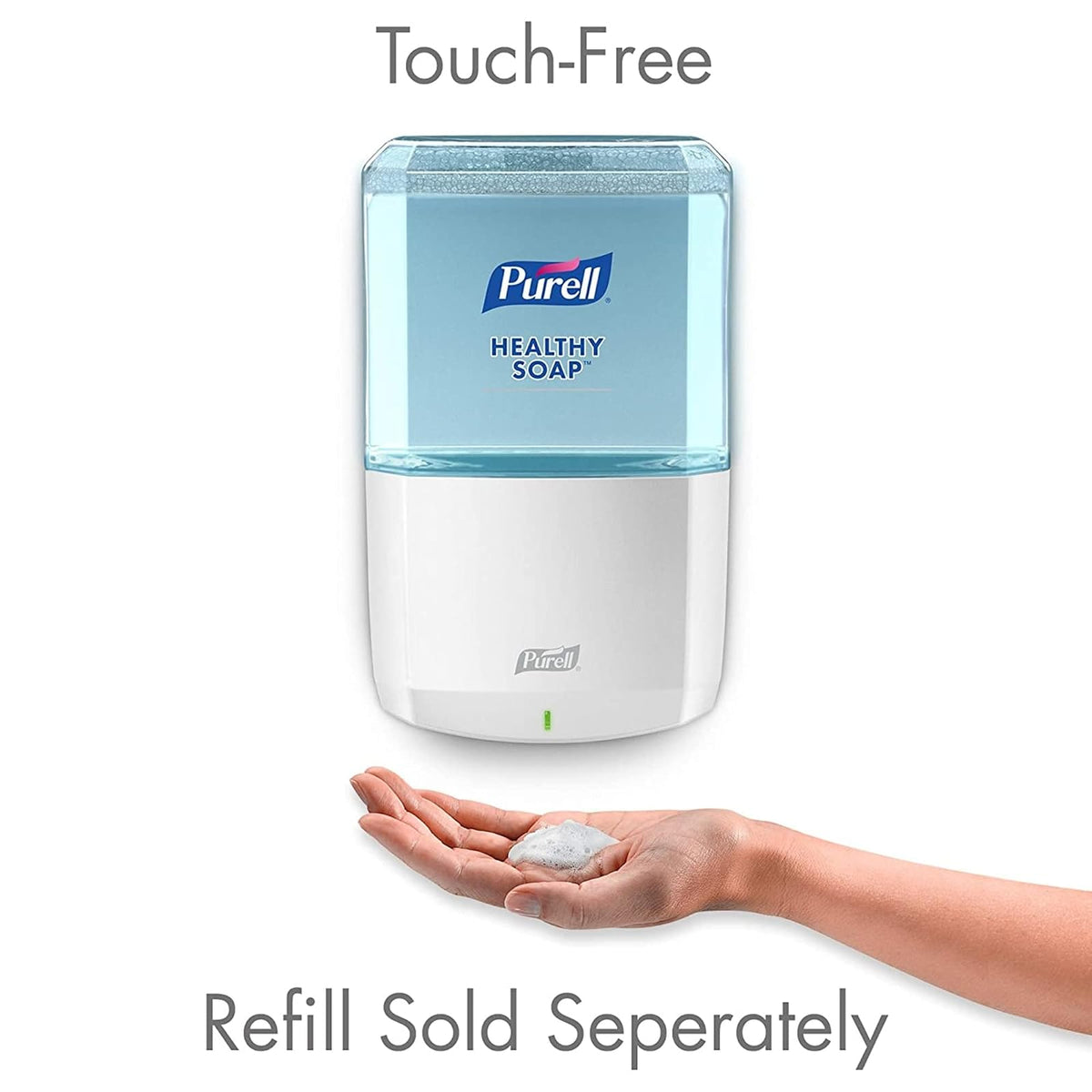 PURELL 7730 - 01 saludable ES8 Dispensador de jabón, color blanco, dispensador para ES8 1200 ml recambios