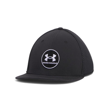 Under Armour Gorra para Golf Drive Mid STR para Hombre Talla G/EXG Color Negro