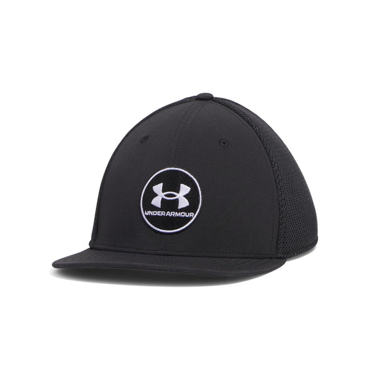 Under Armour Gorra para Golf Drive Mid STR para Hombre Talla G/EXG Color Negro