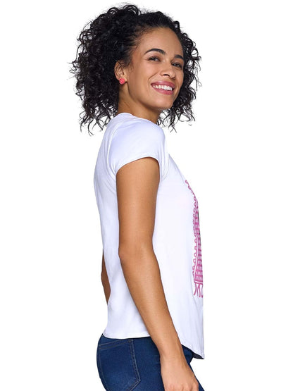 Ilusion Mujer Playera Manga Corta Escote Redondo Tela Extra Suave Cómoda y práctica 45626