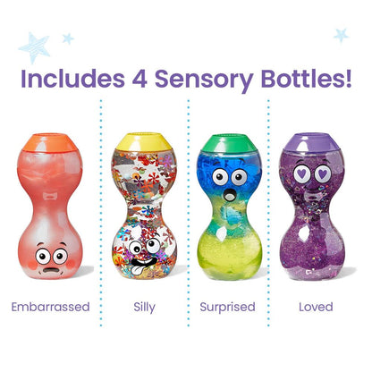 hand2mind Express Your Feelings - Botellas sensoriales de emociones secundarias II