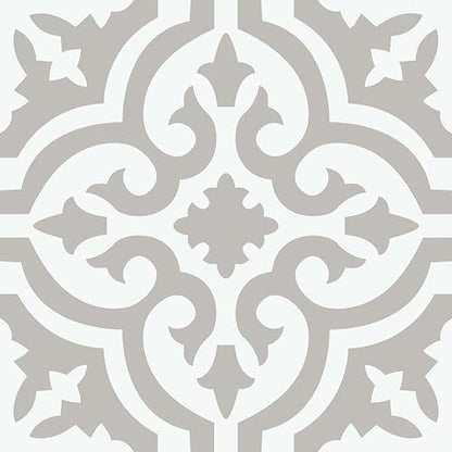 FloorPops FP3895 Emilia - Azulejos de piso para despegar y pegar, neutro - Gris