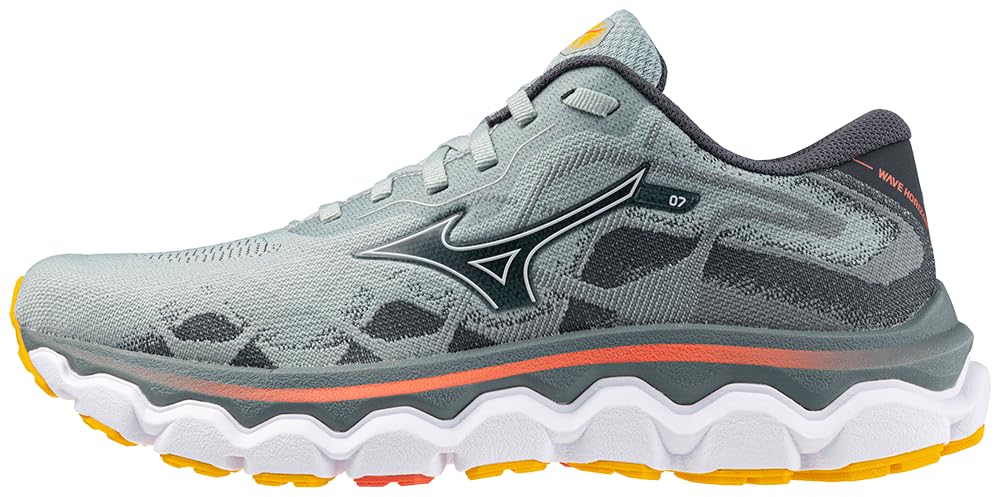 Mizuno Women's Wave Horizon 7 Running Shoe para Mujer - 27.0 cm B - Grey Mist-White