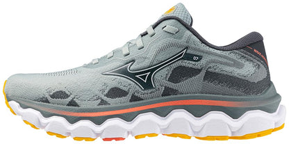 Mizuno Women's Wave Horizon 7 Running Shoe para Mujer - 27.0 cm B - Grey Mist-White
