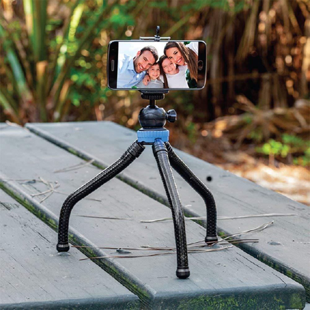 Sunpak 620-GRIPPOD-BL Kit con Tripié Flexible de Mesa, Montura para Smartphone